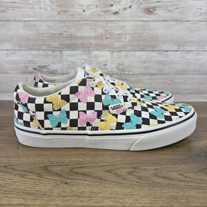 Vans Doheny Butterfly Checkerboard Multicolor Sneakers Girls Size 5 Womens 6.5